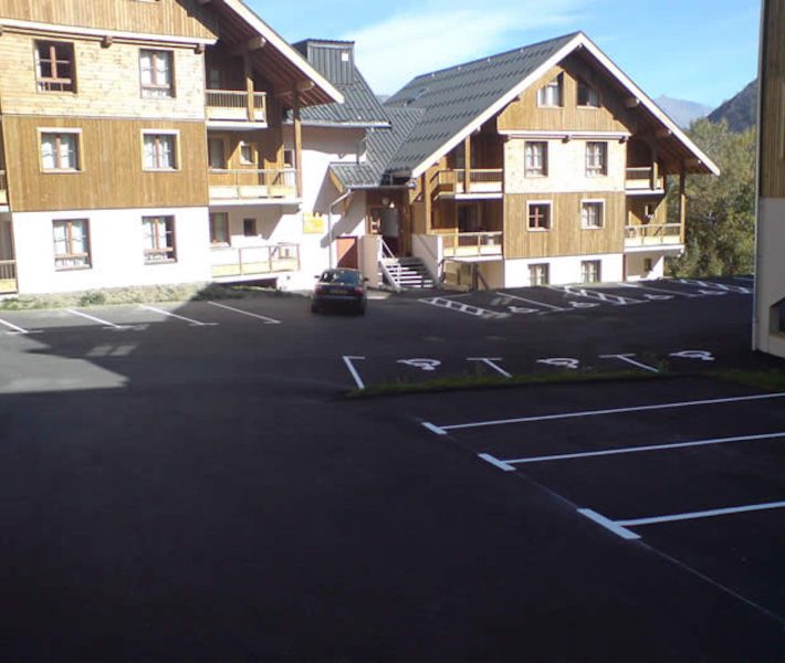 Marquage parking chalets